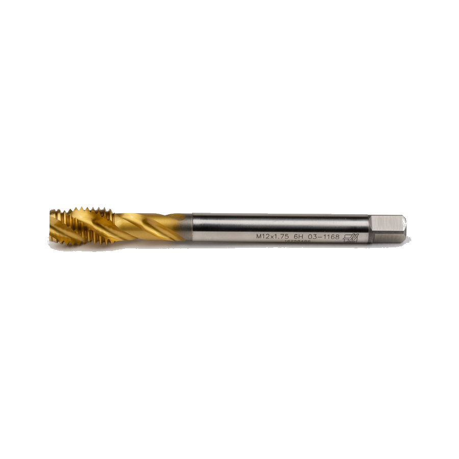 Метчик M12x1.75 6H винтовой TiN