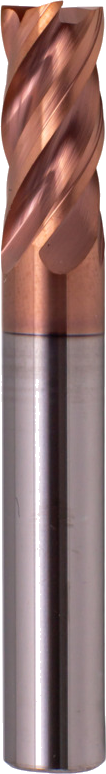 HRC55 D10x22xD10x72 Z4 TiSiN Фреза концевая ц/х твердосплавная Ф10 L=72